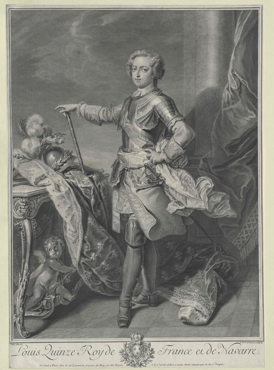 Ranskan kuningas Ludvig XV tekijältä Artist Unknown