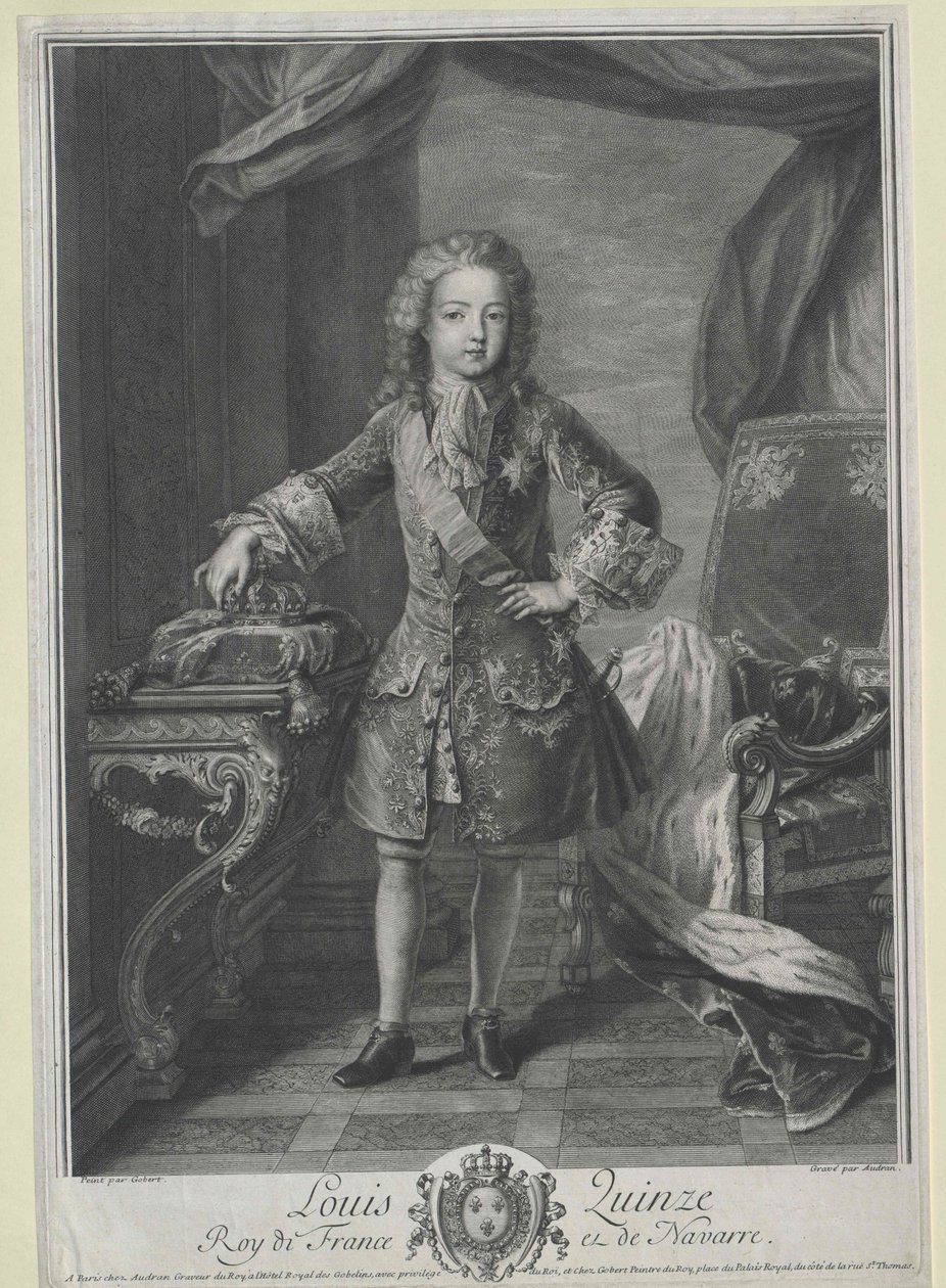 Ranskan kuningas Ludvig XV tekijältä Artist Unknown