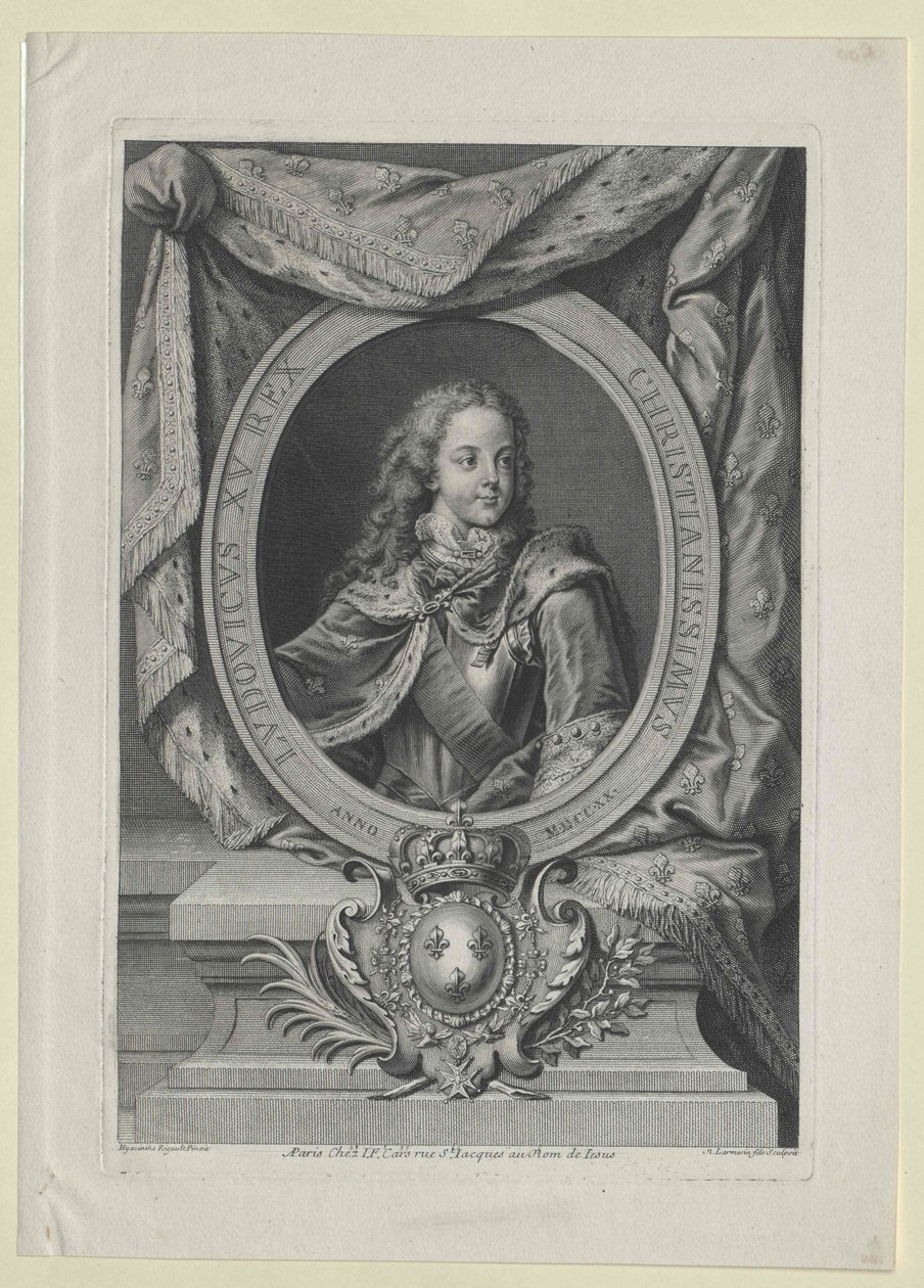 Ranskan kuningas Ludvig XV tekijältä Artist Unknown