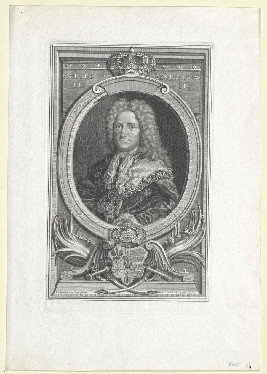 Preussin kuningas Frederic I tekijältä Artist Unknown