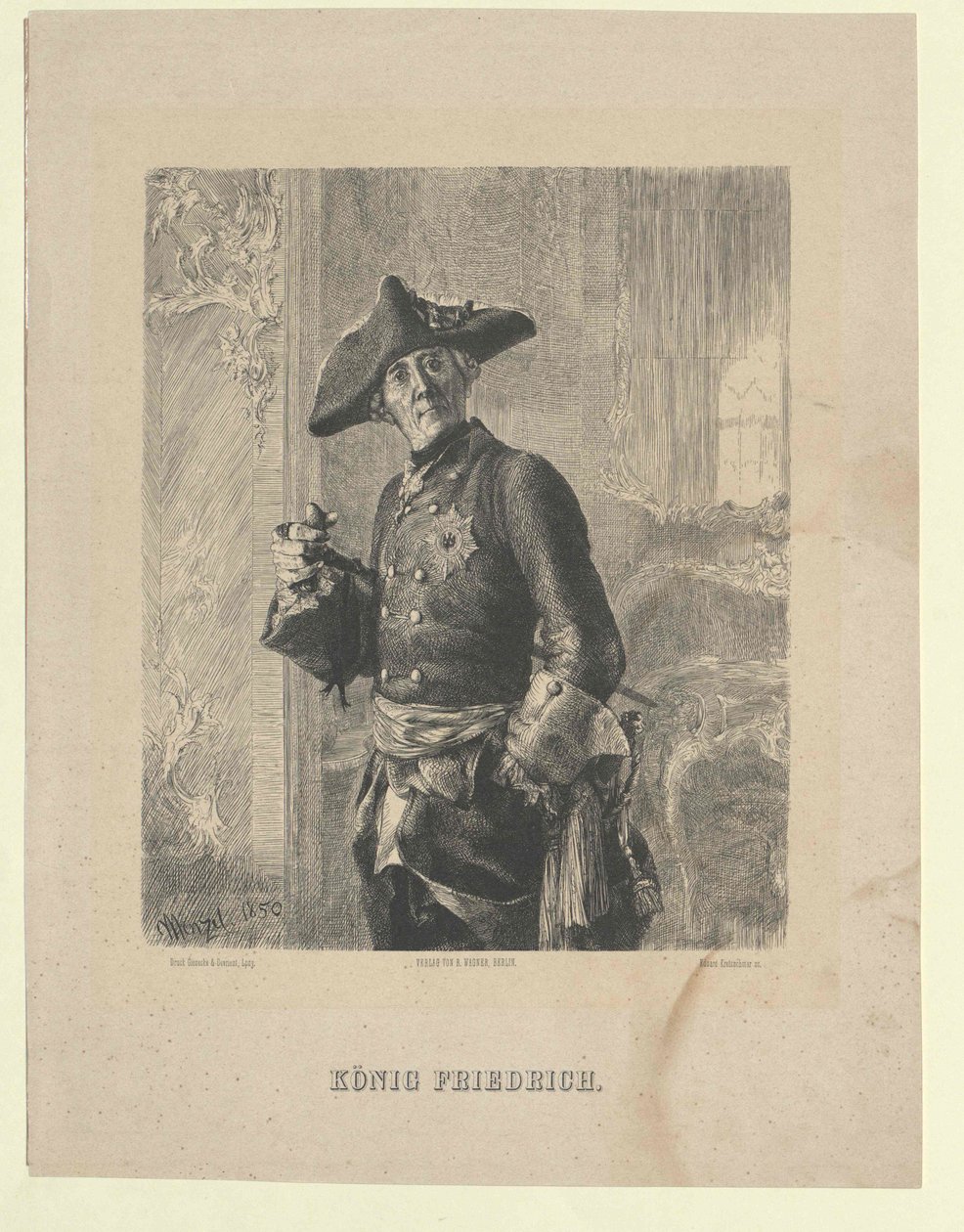 Preussin kuningas Friedrich II tekijältä Artist Unknown