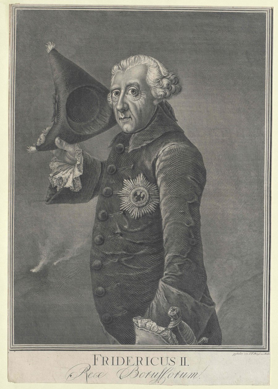 Preussin kuningas Friedrich II tekijältä Artist Unknown