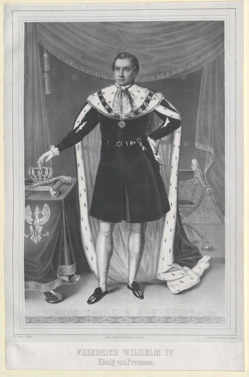 Preussin kuningas Fredrik Vilhelm IV tekijältä Artist Unknown