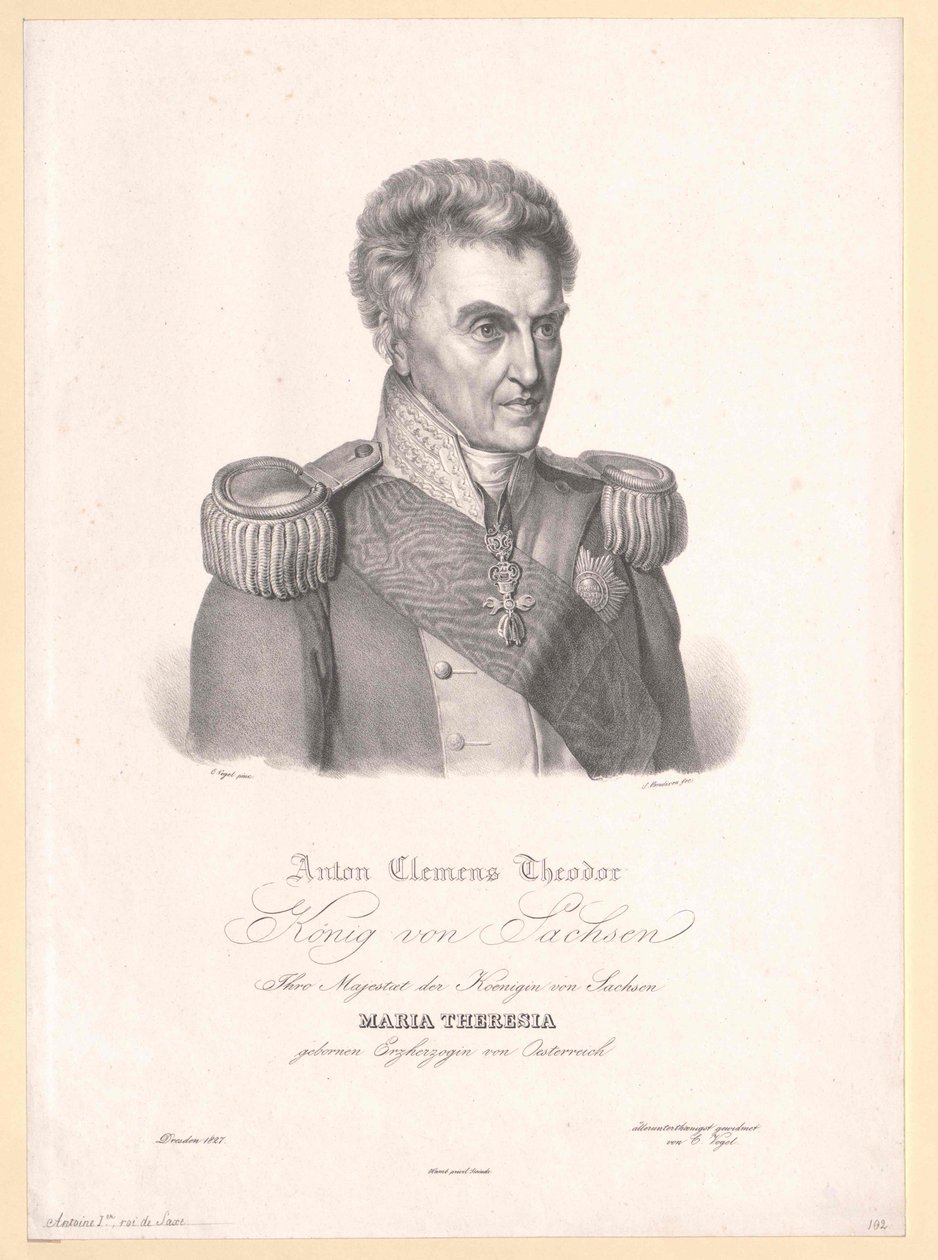 Saksin kuningas Anton I tekijältä Artist Unknown