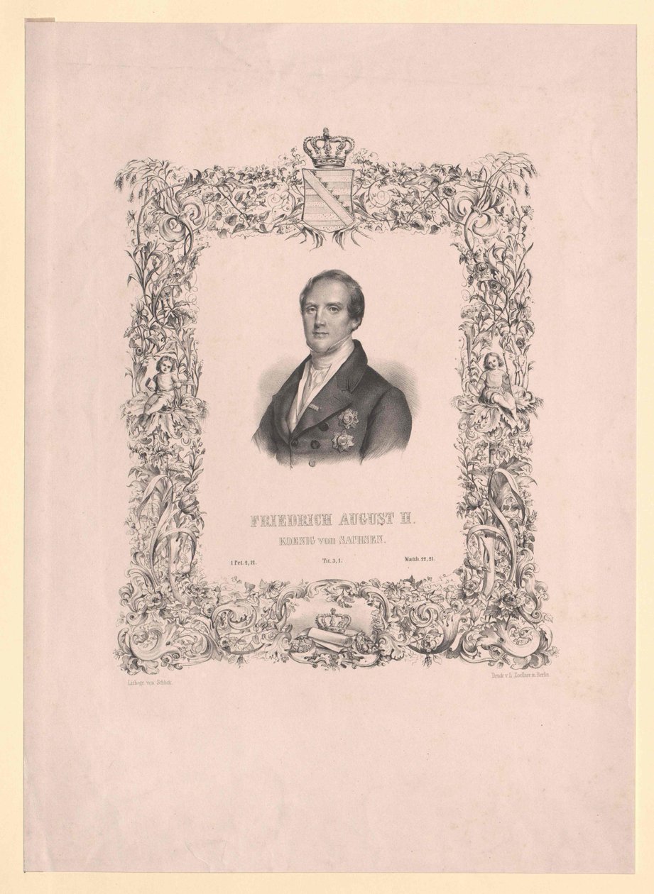 Saksin kuningas Frederic August II tekijältä Artist Unknown