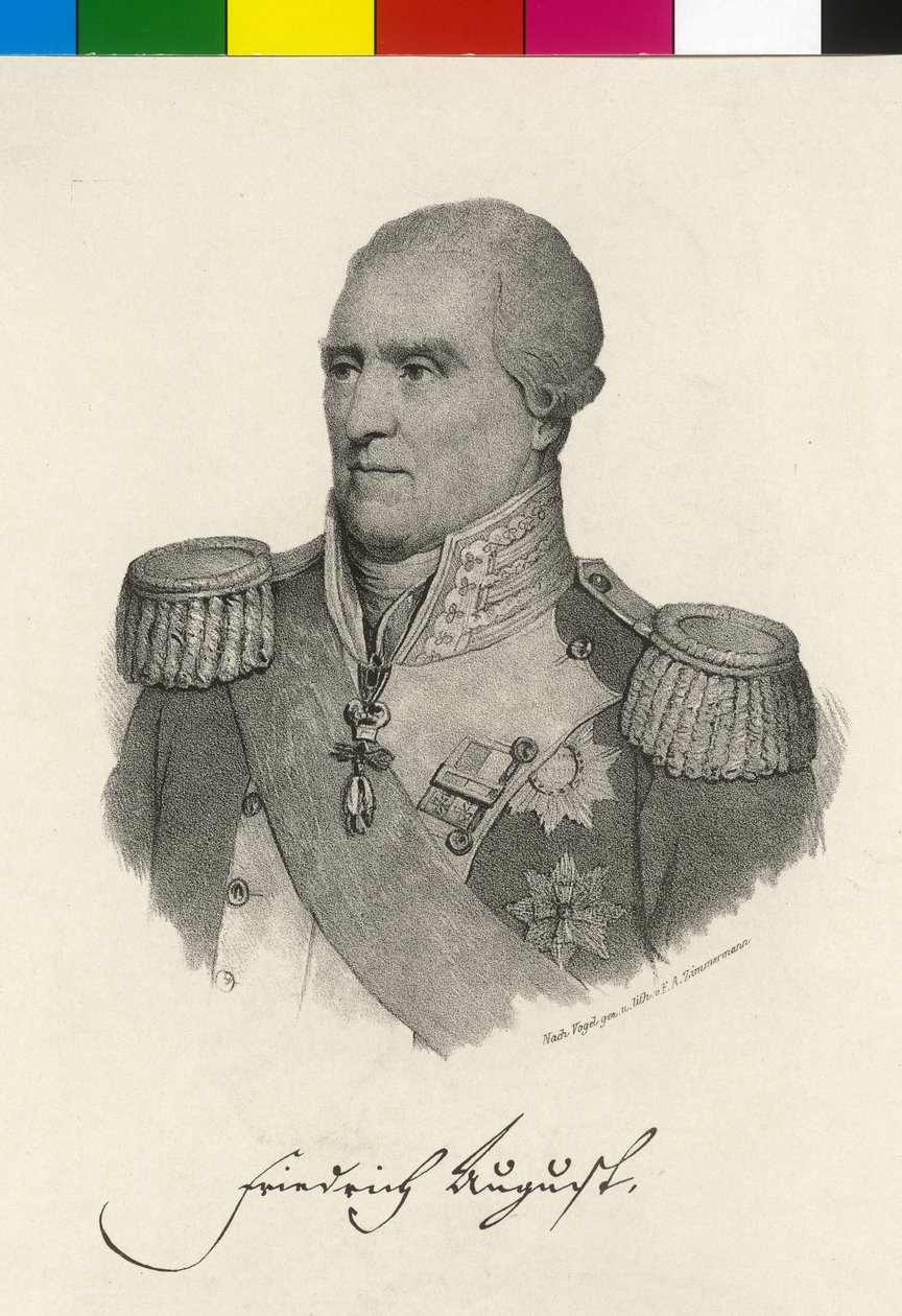 Saksin kuningas Frederic August I tekijältä Artist Unknown