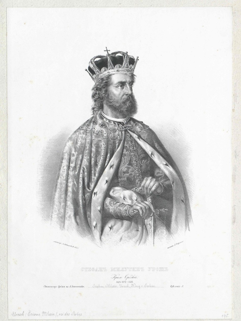 Serbian kuningas Stephen Urosch II tekijältä Artist Unknown