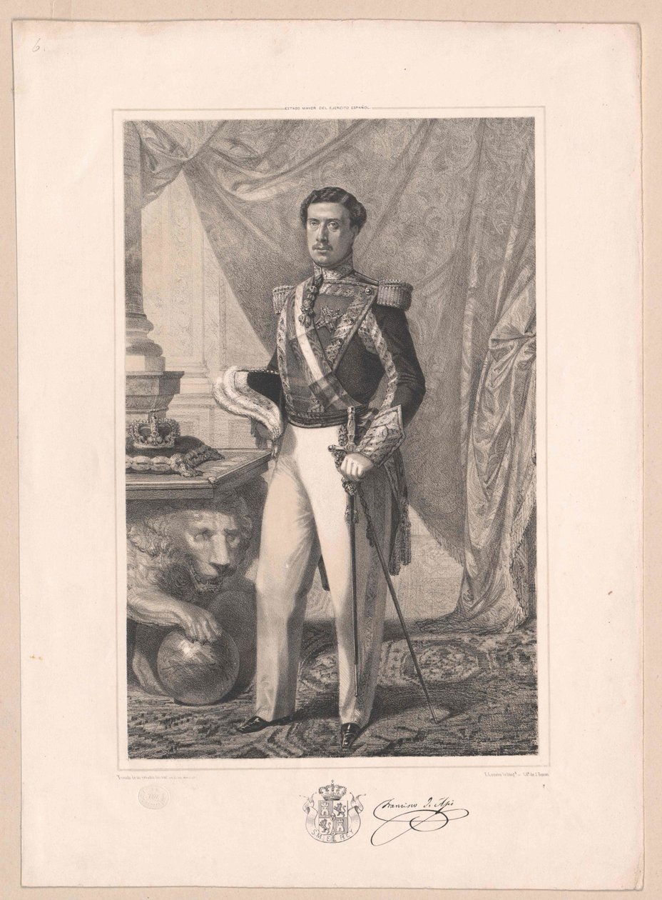 Espanjan kuningas Franz tekijältä Artist Unknown