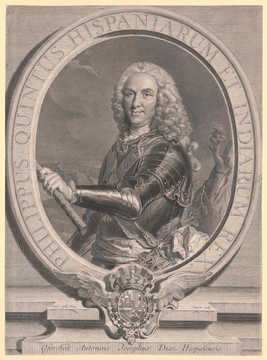 Espanjan kuningas Philipp V. tekijältä Artist Unknown