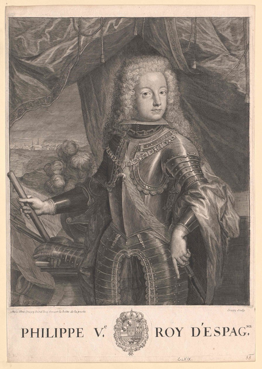 Espanjan kuningas Philipp V. tekijältä Artist Unknown