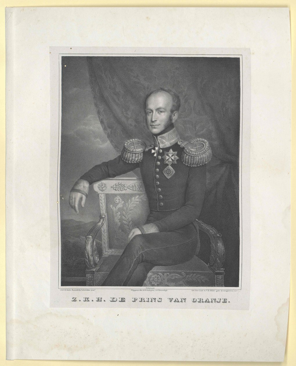 Alankomaiden kuningas Vilhelm II tekijältä Artist Unknown