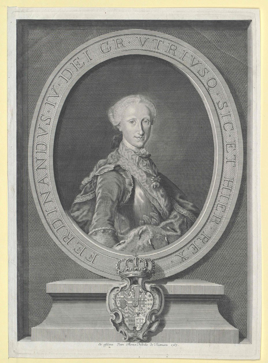 Kahden Sisilian kuningas Ferdinand I tekijältä Artist Unknown