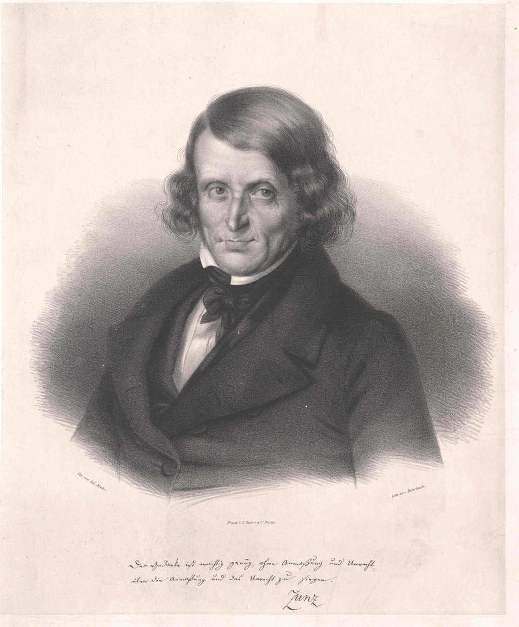 Leopold Zunz (painettu) tekijältä Artist Unknown