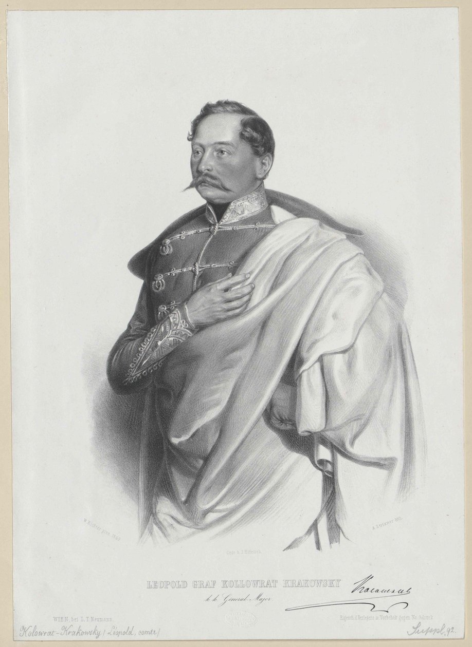 Leopold kreivi Kolovrat Krakova tekijältä Artist Unknown