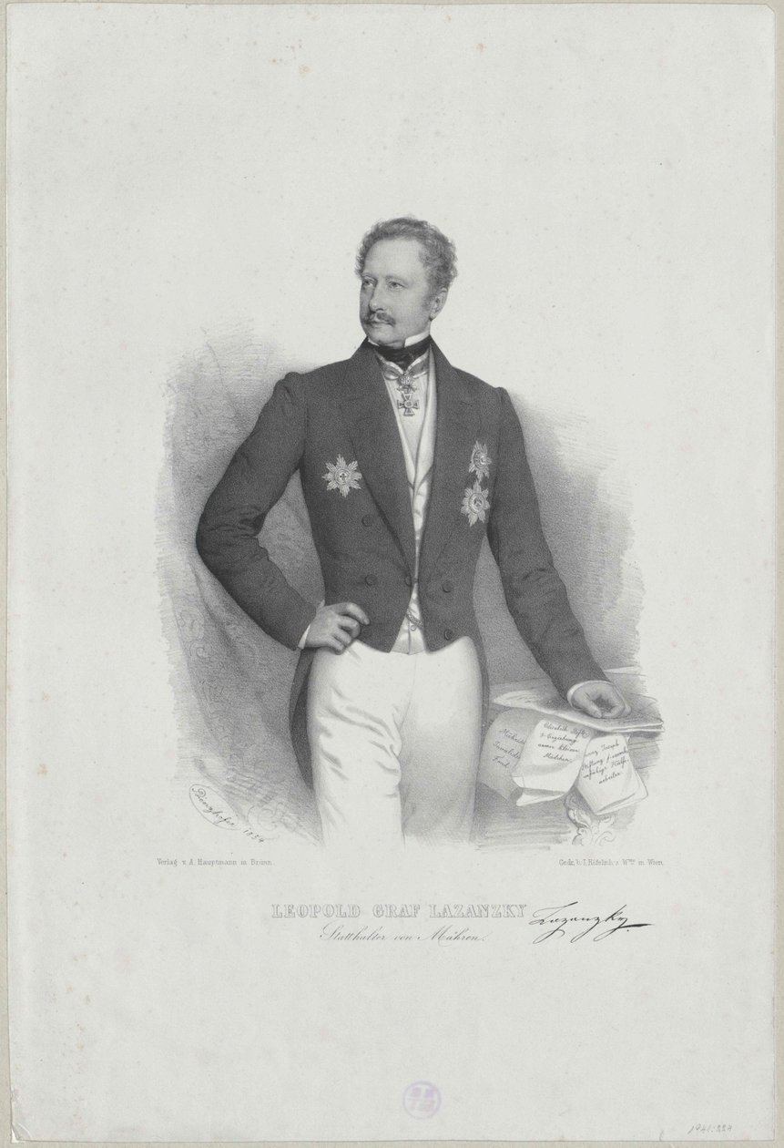 Leopold kreivi Lazansky tekijältä Artist Unknown
