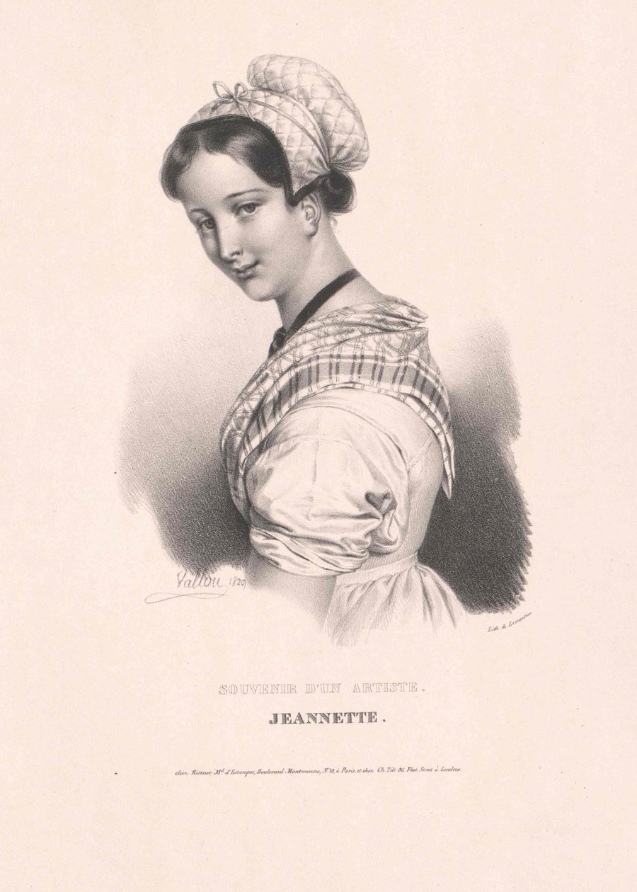 Asui noin vuonna 1826 Jeannette tekijältä Artist Unknown