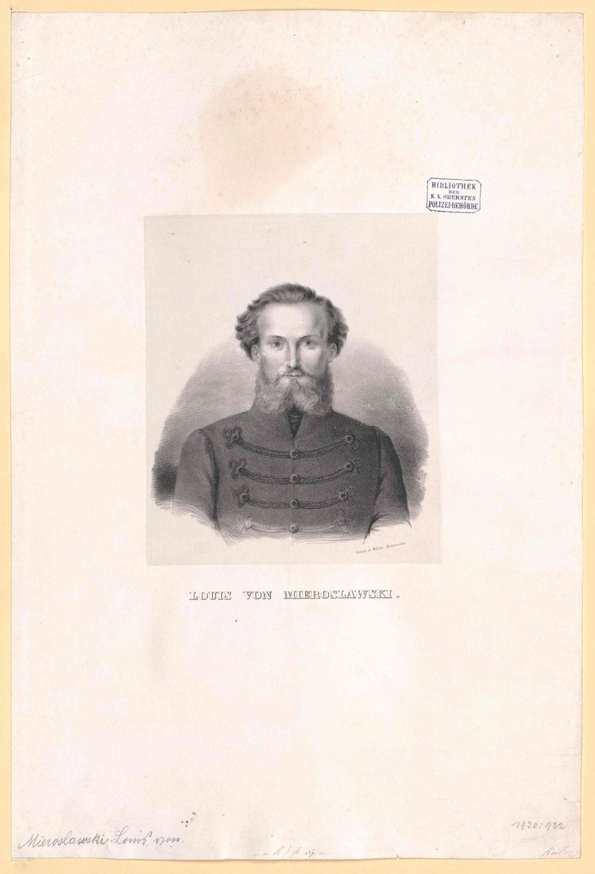 Louis de Mieroslawski tekijältä Artist Unknown