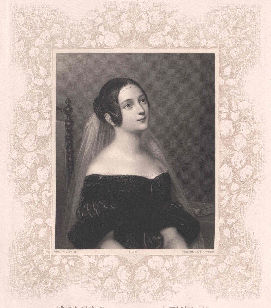 Louise paronitar von Neubeck (painettu) tekijältä Artist Unknown