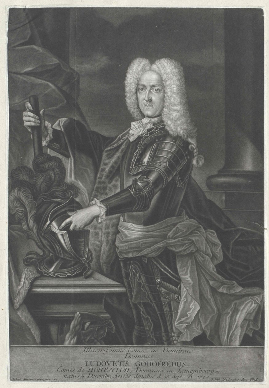 Ludwig Gottfried kreivi Hohenlohe-Waldenburg-Pfedelbach tekijältä Artist Unknown