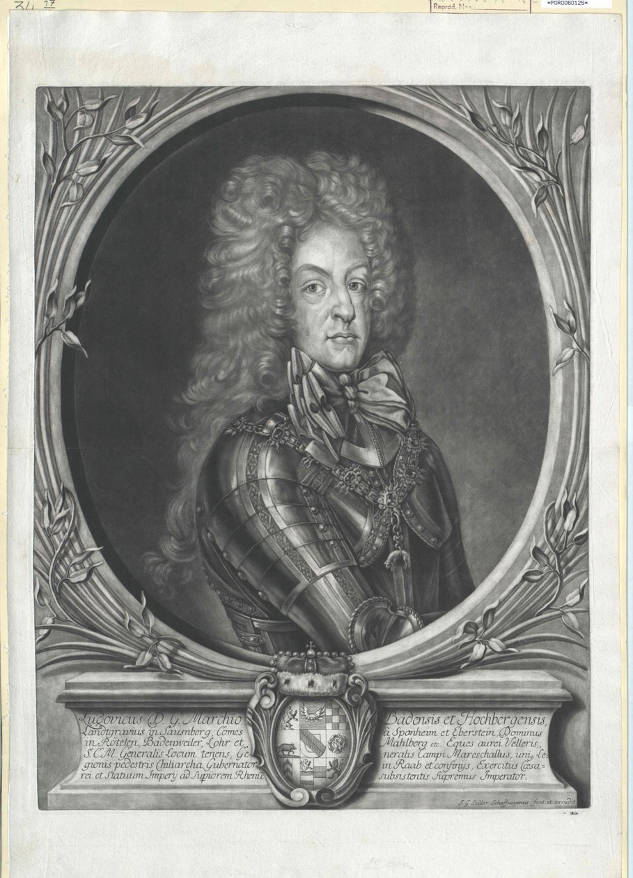 Baden-Badenin markkuri Ludwig Wilhelm tekijältä Artist Unknown
