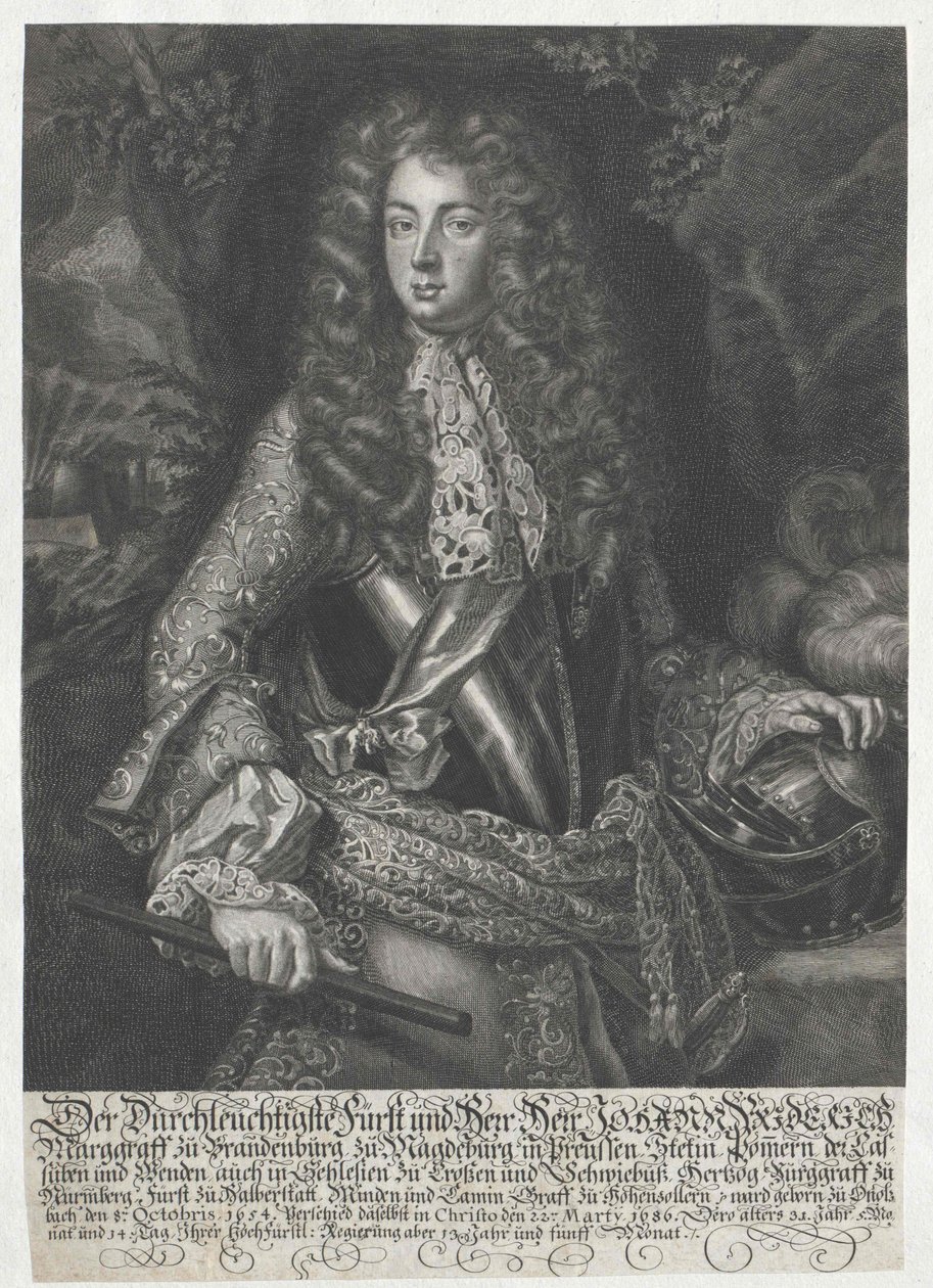 Brandenburg-Ansbachin markkuri Johann Frederick tekijältä Artist Unknown