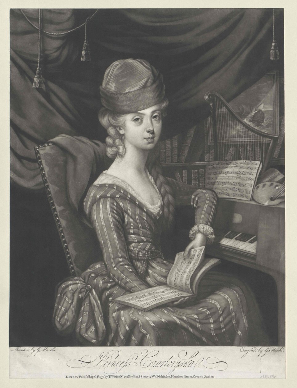 Maria Anna prinsessa Czartoryska tekijältä Artist Unknown