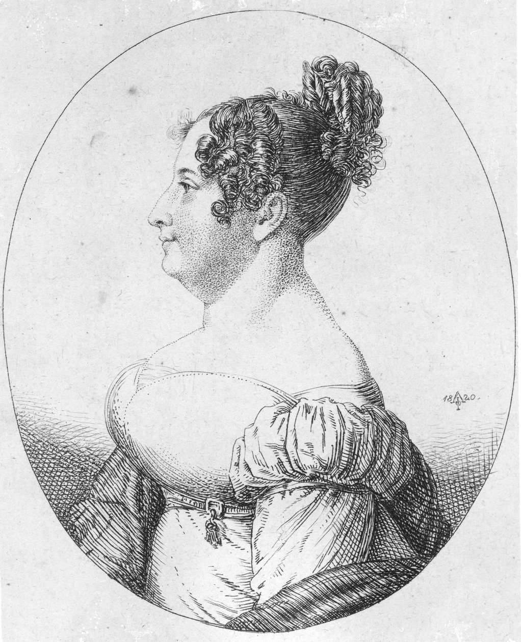 Maria Charlotte vapaaherratar vuodesta 1782 - 1841 Kerpenissä tekijältä Artist Unknown