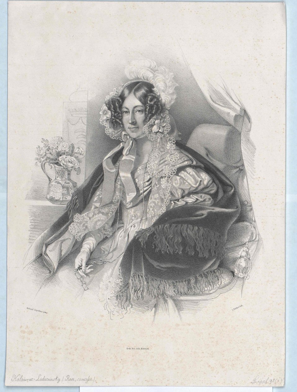Maria Rosa kreivitär Kinsky von Wchinitz ja Tettau Maria Rosa kreivitär Kinsky von Wchinitz ja Tettau tekijältä Artist Unknown