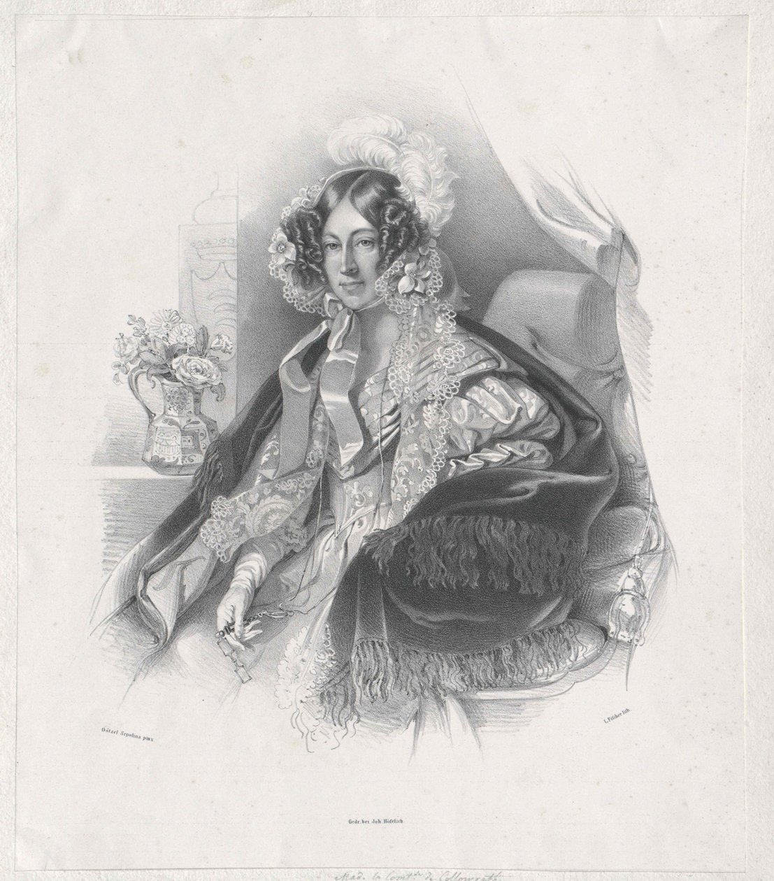 Maria Rosa kreivitär Kinsky von Wchinitz ja Tettau Maria Rosa kreivitär Kinsky von Wchinitz ja Tettau tekijältä Artist Unknown