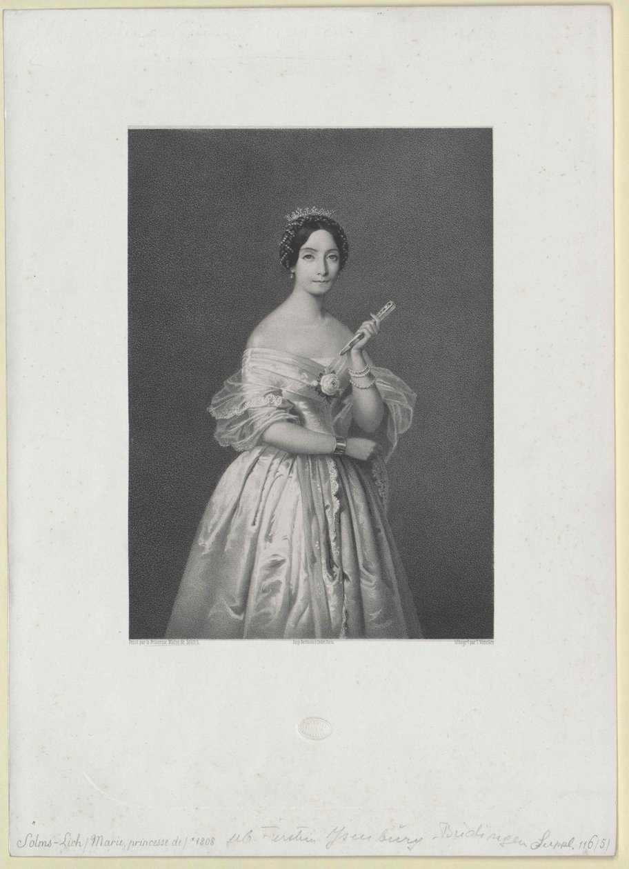 Maria-prinsessa Ysenburg ja Buedingen tekijältä Artist Unknown