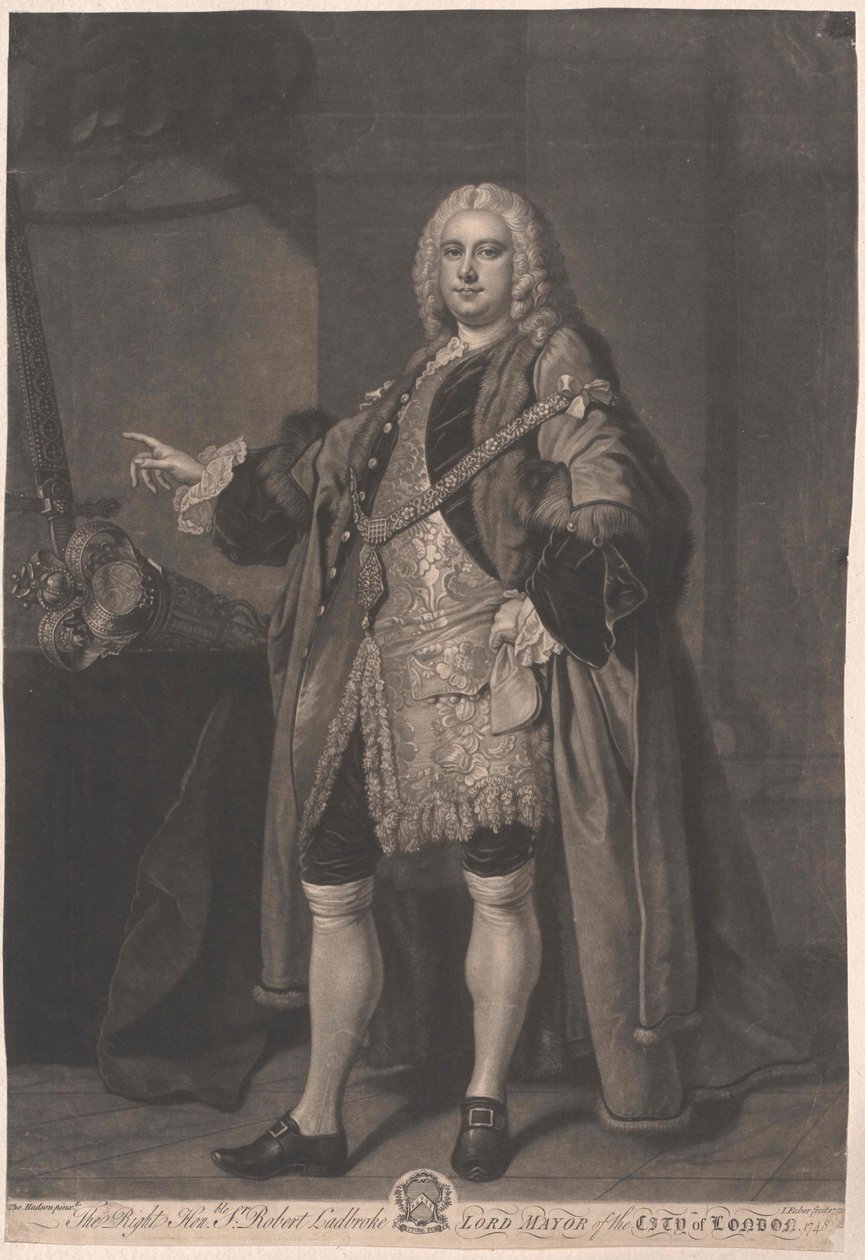 Lontoon pormestari Robert Ladbroke tekijältä Artist Unknown