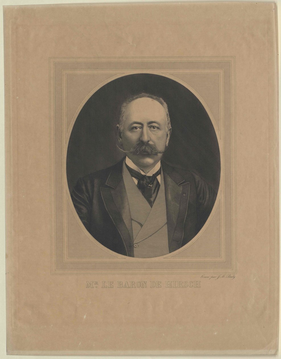 Moritz Baron Hirsch Gereuthista (painettu) tekijältä Artist Unknown