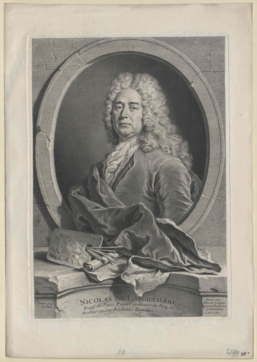 Nicolas de Largilliere (painettu) tekijältä Artist Unknown