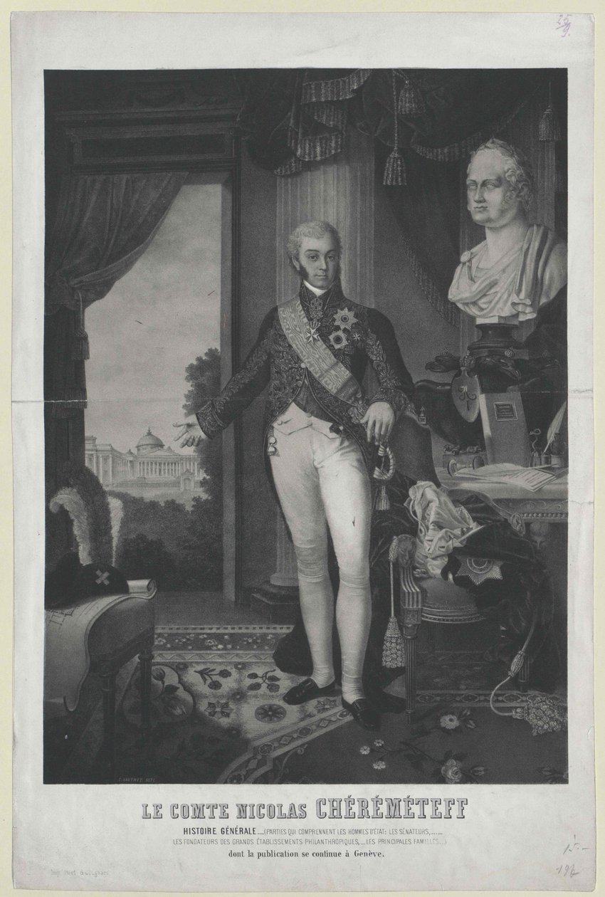 Nikolai Petrowitsch kreivi Sheremetev tekijältä Artist Unknown