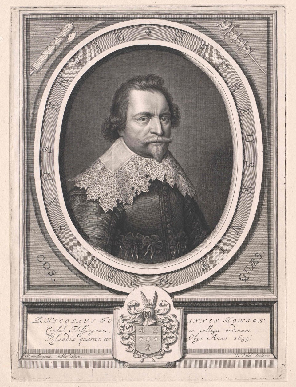 Nikolaus Johannes Honigh (tulosta) tekijältä Artist Unknown