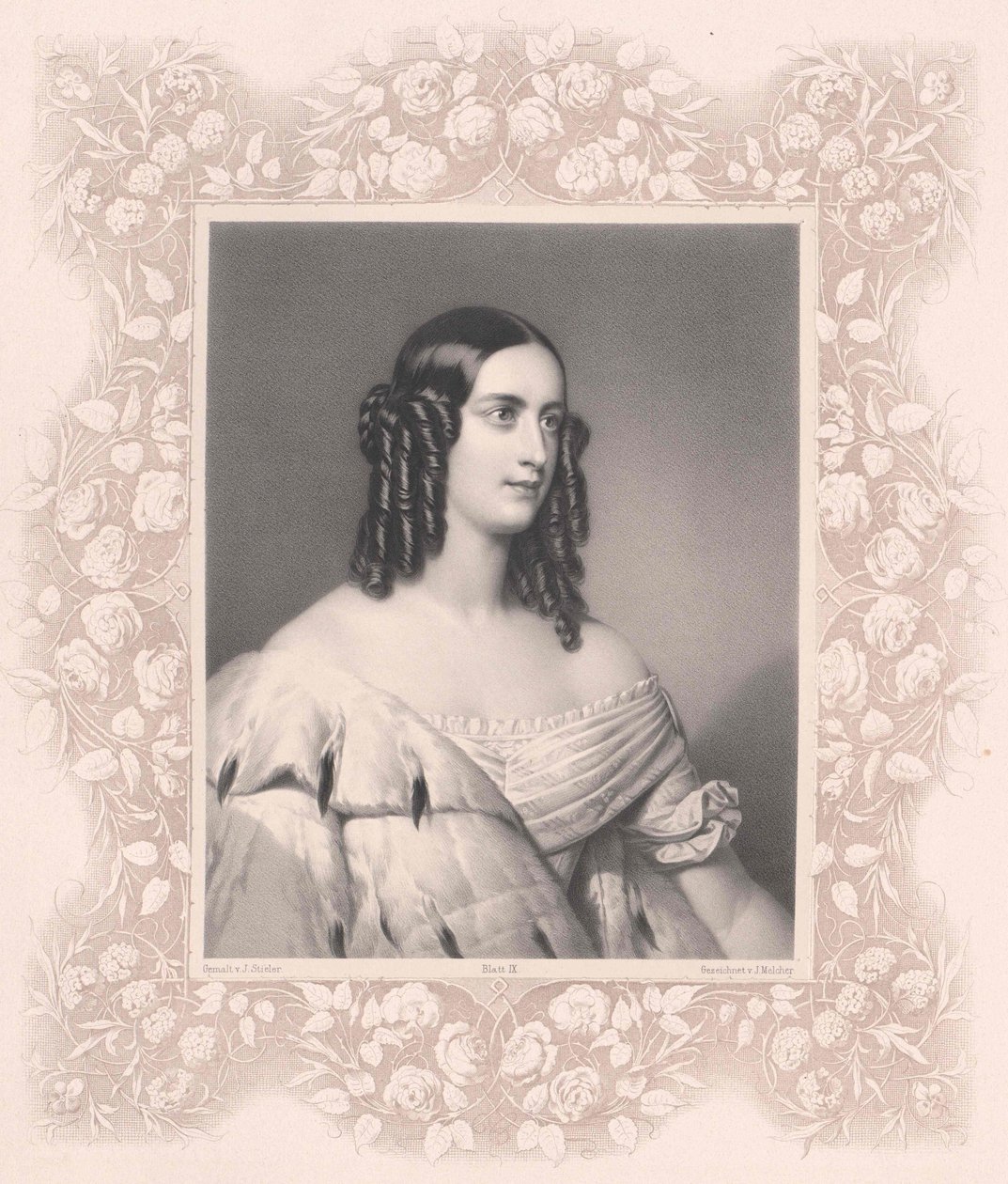 Oettingen-Oettingen ja Oettingen-Wallerstein, Caroline prinsessa (1824-1889) tekijältä Artist Unknown