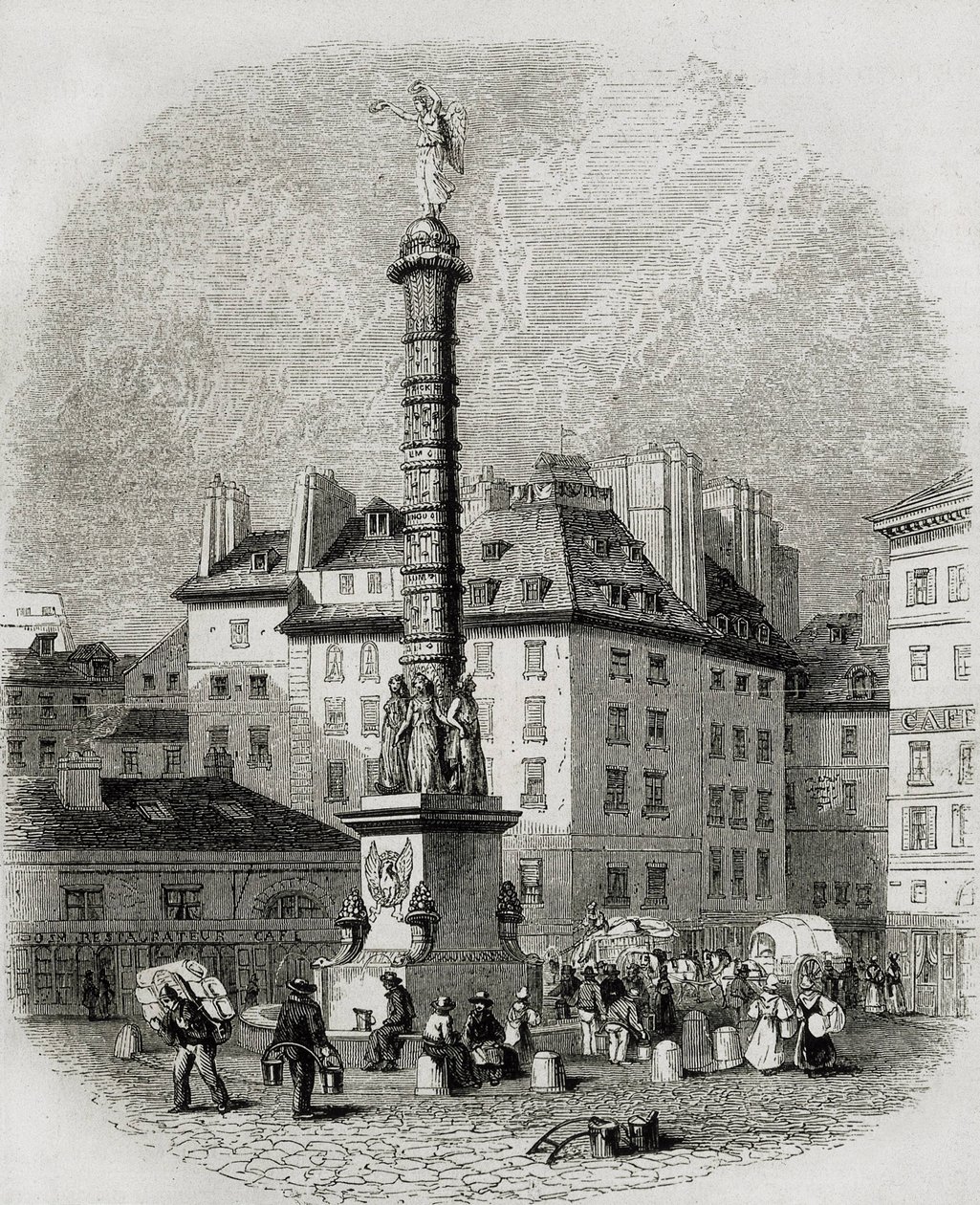 Pariisi. Vesimyyjät Place Chatelet