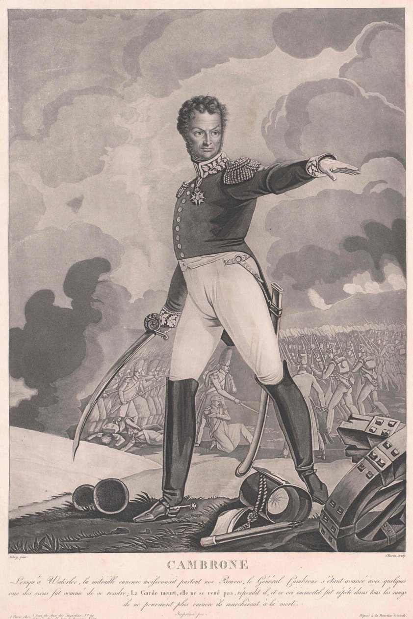 Pierre Jacques Etienne Etienne Vicomte Cambronne tekijältä Artist Unknown