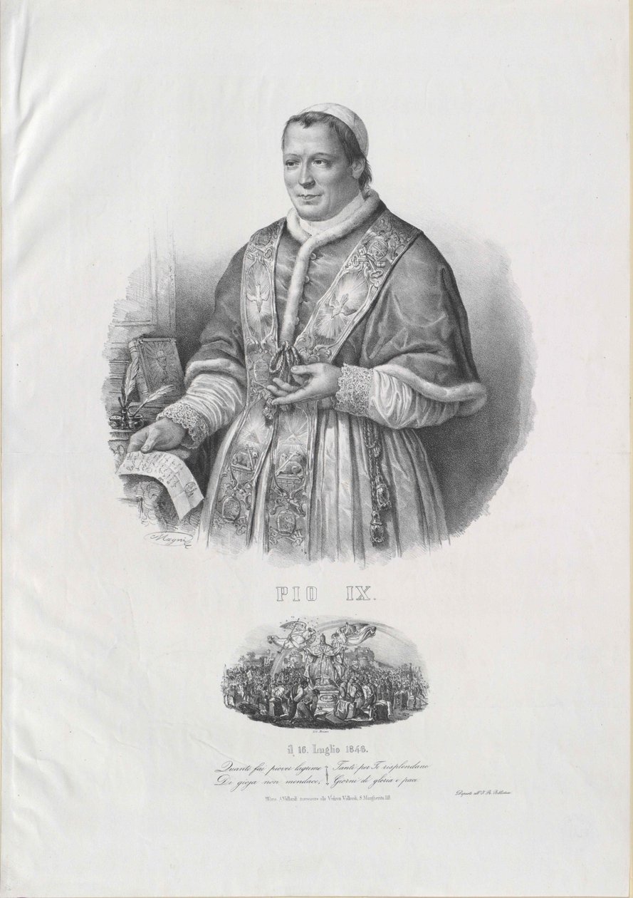 Paavi Pius IX tekijältä Artist Unknown