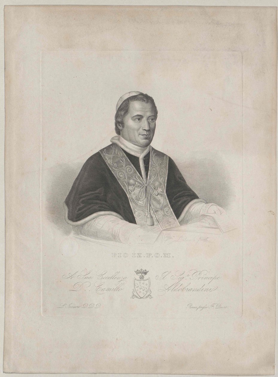 Paavi Pius IX tekijältä Artist Unknown