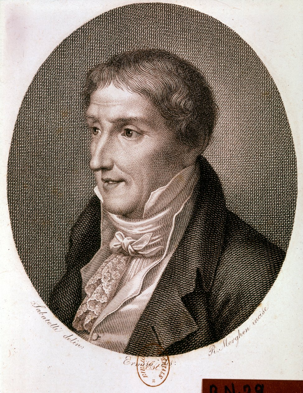 Alessandro Voltan muotokuva (kaiverrus) tekijältä Artist Unknown
