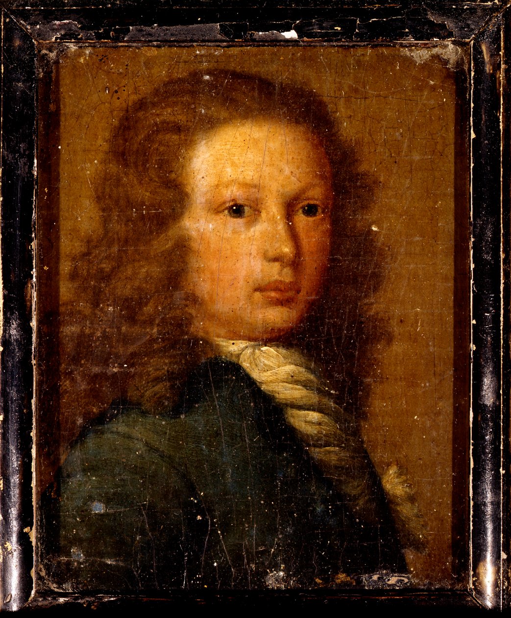 Muotokuva kapteeni William Kiddistä nuorena miehenä (öljy kankaalle) tekijältä Artist Unknown