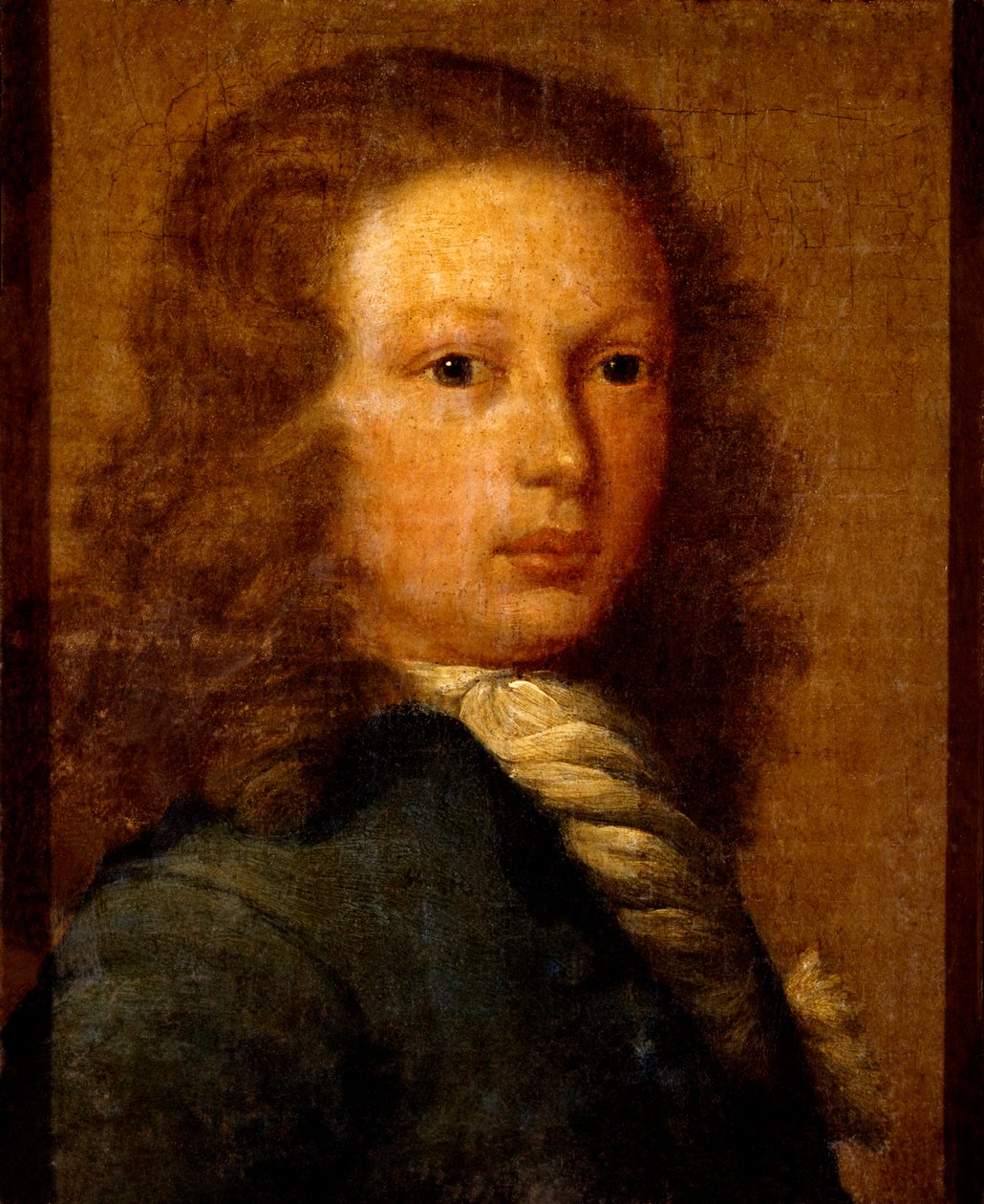 Muotokuva kapteeni William Kiddistä nuorena miehenä (öljy kankaalle) tekijältä Artist Unknown