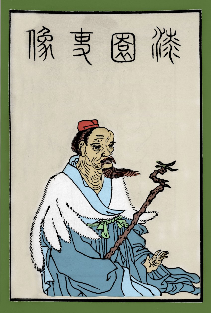 Chouang-tseun eli Zhuangzin eli Zhuang Zhoun eli Chuang-tzun muotokuva Kiinalainen ajattelija 4. vuosisadalta eaa. tekijältä Artist Unknown