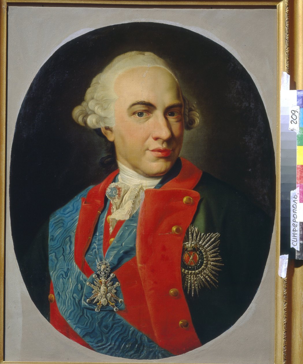Kreivi Kirill Razoumovskin (1728-1803) muotokuva (öljy kankaalle) tekijältä Artist Unknown