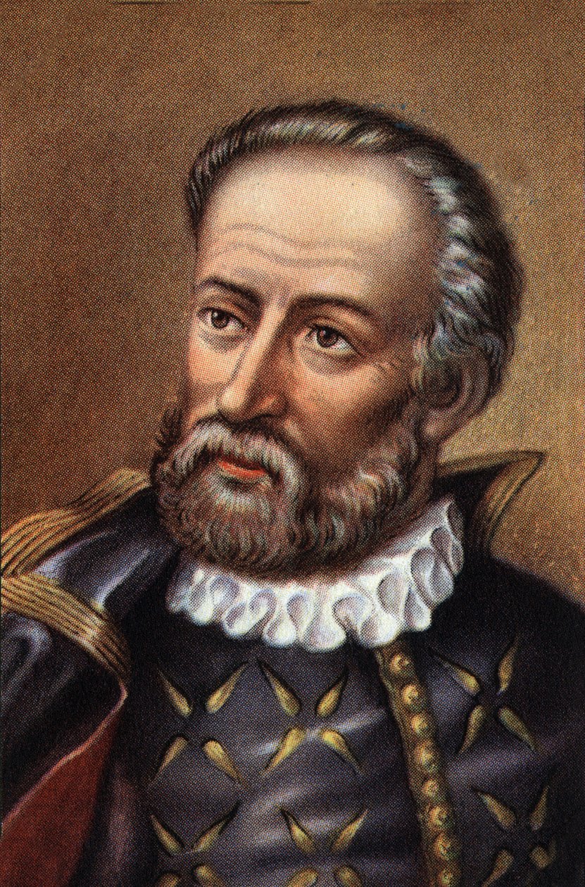 Fernand de Magellanin muotokuva portugalilainen merenkulkija (kromo) tekijältä Artist Unknown