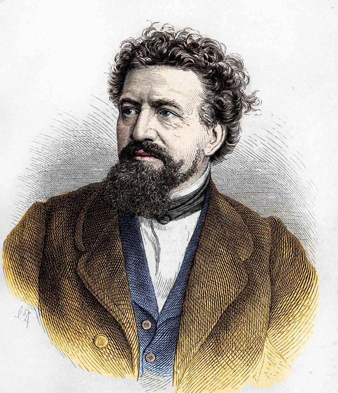 Hermann von Linggin muotokuva . tekijältä Artist Unknown