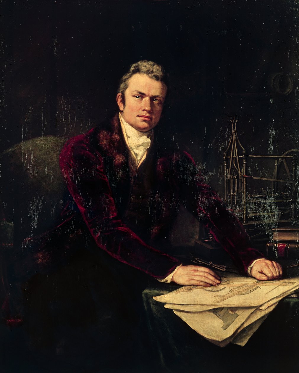 Isambard Kingdom Brunelin muotokuva (Portsmouth) tekijältä Artist Unknown