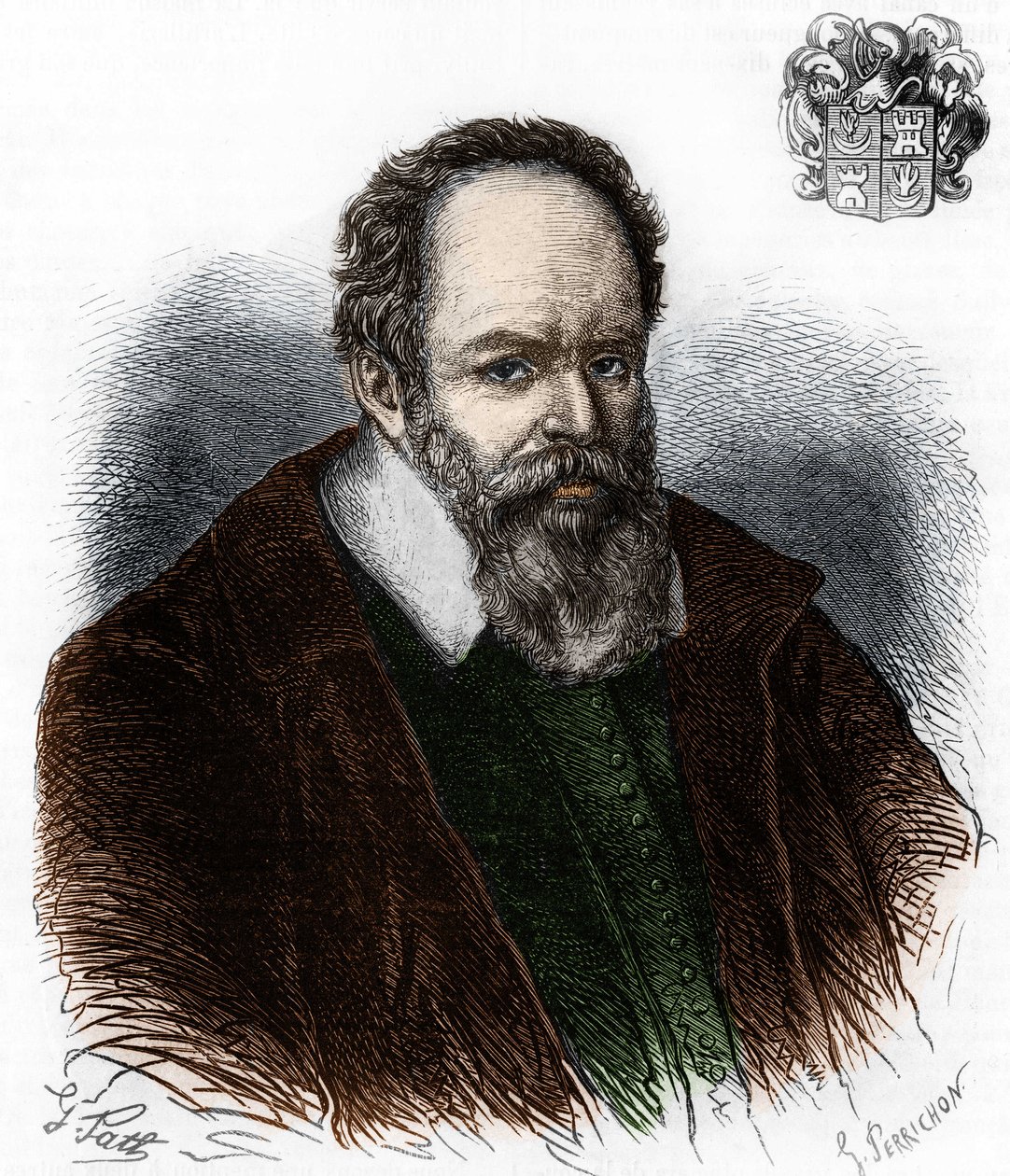 Pierre Jeanninin muotokuva 1540-1622. Ranskalainen tuomari. tekijältä Artist Unknown