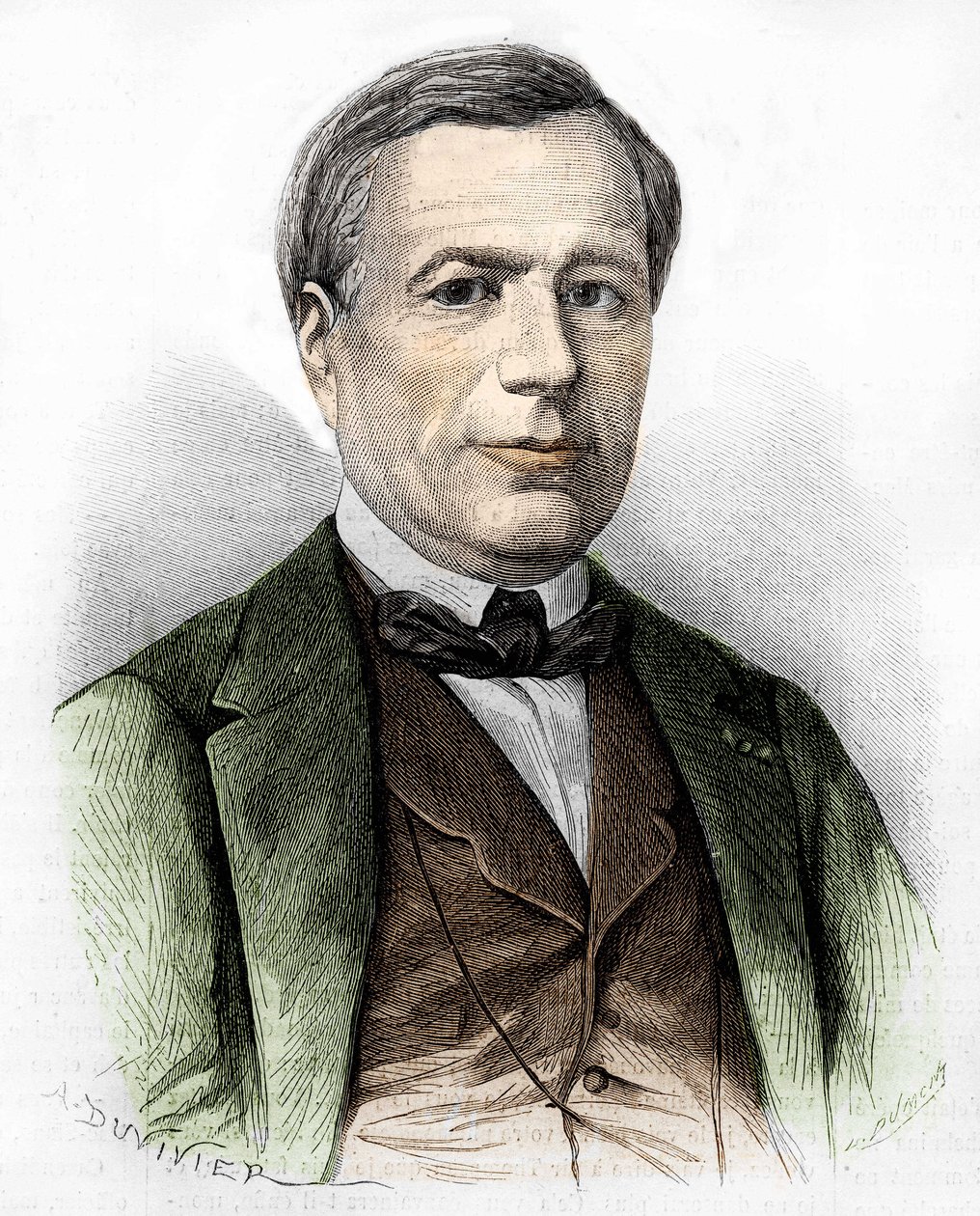 Muotokuva Xavier MARMIER Kirjailija, runoilija, matkailija, pohjoisen kirjallisuuden kääntäjä. tekijältä Artist Unknown
